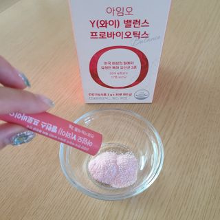 아임오 Y와이 밸런스 프로바이오틱스 30포 — 5점을 준 리뷰어가 2021년 8월 올린 사용 사진