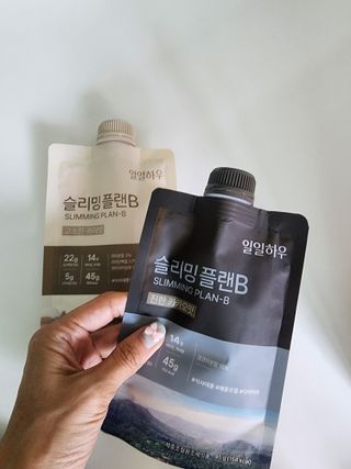 일일하우 슬리밍 플랜B 고소한 귀리맛, 진한 카카오맛 (체중조절식) — 5점을 준 리뷰어가 2023년 7월 올린 사용 사진