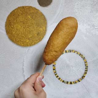 오마뎅 한우핫도그 — 3.5점을 준 리뷰어가 2021년 5월 올린 사용 사진