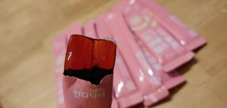 [인디닥터] 면역 생생 핑크 이뮨 젤리 — 5점을 준 리뷰어가 2022년 3월 올린 사용 사진