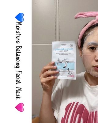 세뚜아(Cettua) 나우[세뚜아] 모이스처 밸런싱 페이셜 마스크 Cettua Moisture Balancing Facial Mask 4매 — 5점을 준 리뷰어가 2023년 12월 올린 사용 사진