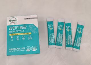 [유산균] 오마이락 장편한습관 프로바이오틱스 30P — 5점을 준 리뷰어가 2022년 11월 올린 사용 사진