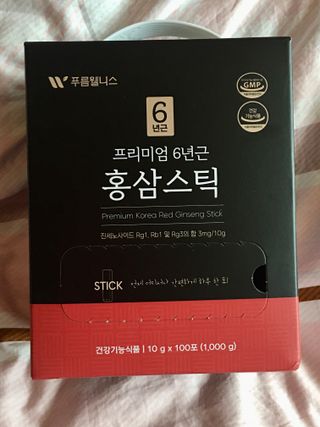 [푸름웰니스] 프리미엄 6년근 홍삼스틱 3mg x 100포 — 5점을 준 리뷰어가 2022년 3월 올린 사용 사진
