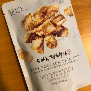 오희숙 전통부각 명인 찹쌀김부각, 찹쌀다시마부각, 황태껍질튀각 총 6봉 — 3.5점을 준 리뷰어가 2021년 7월 올린 사용 사진