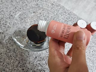 랩앤뷰티 메가 벨벳 콜라겐 12000 — 5점을 준 리뷰어가 2021년 5월 올린 사용 사진