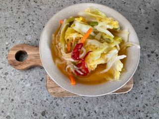 셰프애찬 단호박 백김치 1kg — 5점을 준 리뷰어가 2022년 10월 올린 사용 사진