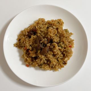 한성기업 무볼레 왕건더기 볶음밥 갈릭스테이크 — 4점을 준 리뷰어가 2021년 10월 올린 사용 사진
