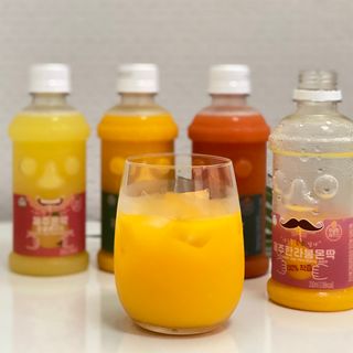 탐라원 제주의 맛, 몬딱주스 4종세트 - 한라봉몬딱주스, 천혜향몬딱주스, 청귤에이드, 당근몬딱주스 — 5점을 준 리뷰어가 2021년 8월 올린 사용 사진