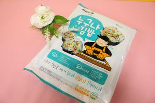 해풀잎 누구나 김밥*1ea [(혼합야채 35g *1ea,  김밥김 (5g, 5ea),  양념간장 (6g, 5ea), 참기름(5g, 2ea)] — 5점을 준 리뷰어가 2022년 7월 올린 사용 사진