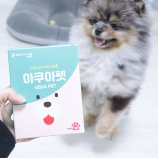 펫시랩 반려견용 액상 프리바이오틱스 아쿠아펫 — 5점을 준 리뷰어가 2021년 1월 올린 사용 사진