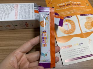 베거스코리아 [콜리케어] 키즈 홍삼콜리 딸기맛 14포 — 5점을 준 리뷰어가 2021년 10월 올린 사용 사진
