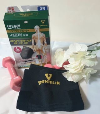 반테린서포터 무릎보호대 — 5점을 준 리뷰어가 2021년 6월 올린 사용 사진