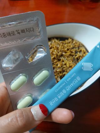 클린24시간 슬림앤유산균 1박스 (3.5g X 15포) — 5점을 준 리뷰어가 2023년 6월 올린 사용 사진
