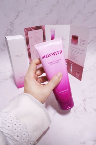 SOONWITH 바이오 내추럴 리프레싱 폼클렌징 — 5점을 준 리뷰어가 2021년 4월 올린 사용 사진