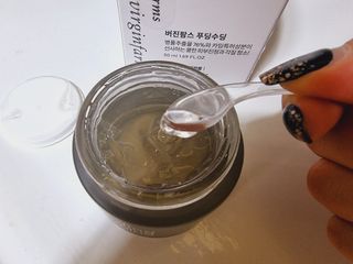 [NEW_버진팜스 푸딩수딩] 투명 푸딩젤이 선사하는 빠른 진정과 깨끗한 피부결 정돈 — 5점을 준 리뷰어가 2021년 8월 올린 사용 사진