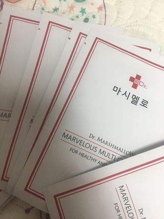 닥터마시멜로 마블러스 멀티 클리닉 마스크 — 4점을 준 리뷰어가 2021년 6월 올린 사용 사진