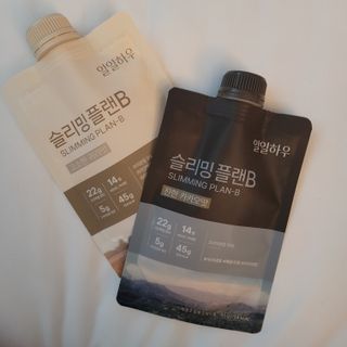 일일하우 슬리밍 플랜B 고소한 귀리맛, 진한 카카오맛 (체중조절식) — 4점을 준 리뷰어가 2023년 8월 올린 사용 사진