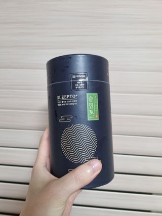 프리마인 자체 기업부설 연구소에서 찾아낸 건강한 수면의 비밀.  슬립토 플러스 30포 — 5점을 준 리뷰어가 2022년 7월 올린 사용 사진