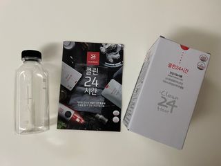 클린24시간 1BOX(5포) + 전용보틀(500ml) — 5점을 준 리뷰어가 2022년 8월 올린 사용 사진