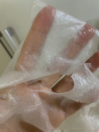 체르엠 그린 케비어 더블워터 마스크팩 5매입  2팩 — 5점을 준 리뷰어가 2021년 11월 올린 사용 사진