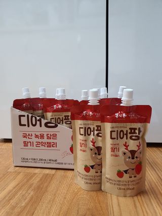 [몸엔용] 우리 아이 건강간식, 달콤한 녹용곤약젤리 디어팡 4종 — 5점을 준 리뷰어가 2022년 4월 올린 사용 사진
