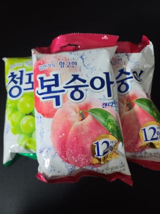 청포도캔디 복숭아캔디 — 5점을 준 리뷰어가 2022년 11월 올린 사용 사진