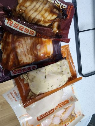 한끼통살 슬라이스 닭가슴살 — 5점을 준 리뷰어가 2023년 2월 올린 사용 사진