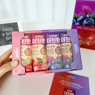 [롯데칠성] 야채듬뿍 더'진한 [롯데칠성] 야채는 이제 COLORFULL! 야채듬뿍  더 진한 레드 4개 +퍼플 4개 (총 8개) — 5점을 준 리뷰어가 2023년 6월 올린 사용 사진