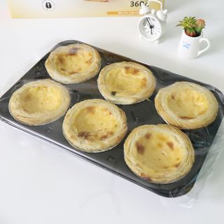 디앙뜨 포르투갈 에그타르트 오리지널 맛+패션후르츠+초콜릿타르트 맛 중 택1 — 4점을 준 리뷰어가 2021년 8월 올린 사용 사진