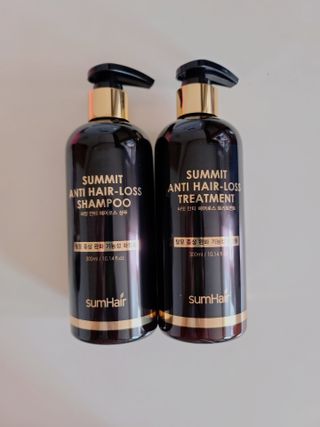 썸헤어 / SUMHAIR 썸헤어  써밋 안티 헤어로스 샴푸+트리트먼트 — 5점을 준 리뷰어가 2021년 6월 올린 사용 사진