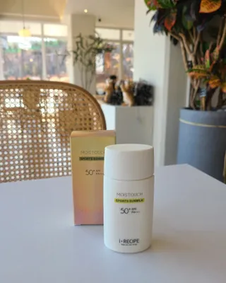 아이레시피 모이스트터치 스포츠 선밀크 50ml (SPF50+ PA+++) — 5점을 준 리뷰어가 2023년 2월 올린 사용 사진