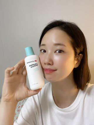 리더스코스메틱 리더스 카밍 바이오틱스 에센스 워터 — 5점을 준 리뷰어가 2021년 7월 올린 사용 사진