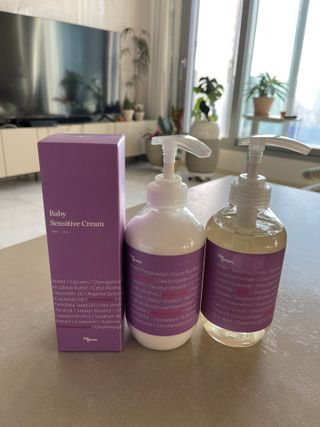 빅그린 베이비라인 3종세트 - 샴푸앤바디워시500ml,올인원로션500ml,바디크림170ml — 4.5점을 준 리뷰어가 2022년 11월 올린 사용 사진