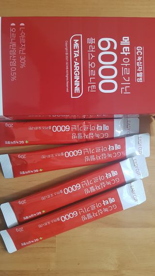 메타아르기닌 GC녹십자웰빙 메타 아르기닌 6000 플러스 오르니틴 — 5점을 준 리뷰어가 2022년 9월 올린 사용 사진