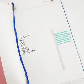 응원과 위로가 필요한 당신에게  리훈 하고싶은말 스터디 플래너 — 5점을 준 리뷰어가 2021년 4월 올린 사용 사진
