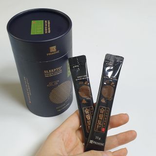 프리마인 자체 기업부설 연구소에서 찾아낸 건강한 수면의 비밀.  슬립토 플러스 30포 — 5점을 준 리뷰어가 2021년 10월 올린 사용 사진