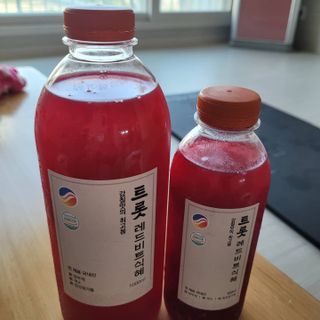 트롯전통식혜 트롯레드비트식혜 1리터 +500리터 — 4점을 준 리뷰어가 2021년 5월 올린 사용 사진