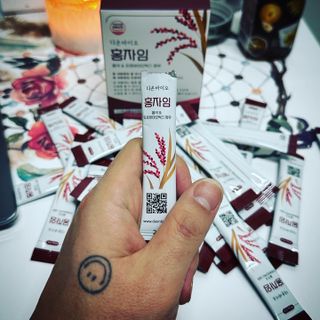 하루 1포로 콜레스테롤, 유산균, 고역가 소화효소까지 한번에 섭취! 다온바이오 홍자임 1개월분(30포) — 5점을 준 리뷰어가 2022년 12월 올린 사용 사진