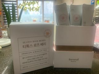세렌디뷰티_이너뷰티 티톡스 로즈 베리 — 5점을 준 리뷰어가 2021년 3월 올린 사용 사진