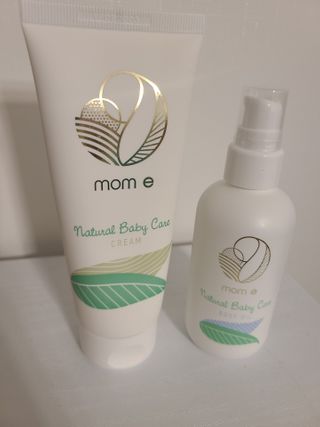 mom e 맘이 내추럴 베이비 케어 크림+바디오일 — 5점을 준 리뷰어가 2021년 1월 올린 사용 사진