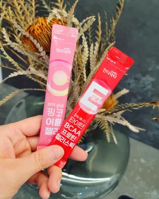 인디닥터 면역 생생 핑크 이뮨 젤리 + 타이탄 BCAA 프로틴 젤리스틱 — 5점을 준 리뷰어가 2022년 5월 올린 사용 사진