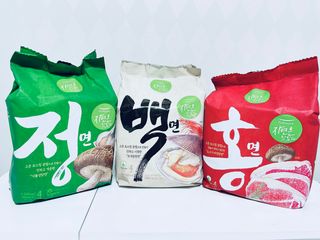 [풀무원] 자연은맛있다 정면, 백면, 홍면  세트 — 5점을 준 리뷰어가 2021년 4월 올린 사용 사진