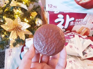 찰초코파이 앙크림 찰 초코파이 정 앙크림 — 5점을 준 리뷰어가 2020년 12월 올린 사용 사진
