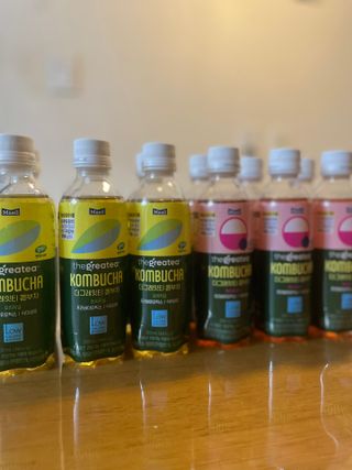 더그레잇티 콤부차 [매일유업] 더그레잇티 44kcal 콤부차 300ml *12개입 (오리지널 6개+베리리치 6개) — 5점을 준 리뷰어가 2023년 8월 올린 사용 사진