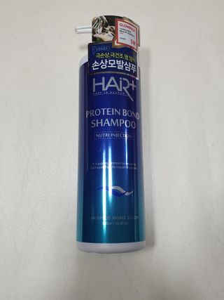 헤어플러스 단백질탈모샴푸 500ml+단백질본드앰플 145ml — 5점을 준 리뷰어가 2021년 3월 올린 사용 사진