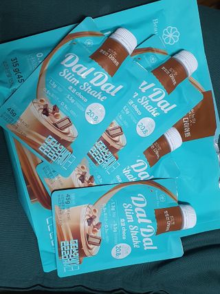 달달슬림쉐이크 프리 (릴스) 달달슬림 맛있는 단백질 쉐이크 파우치 다이어트 식사대용 프로틴 파우더 보충제 — 5점을 준 리뷰어가 2025년 8월 올린 사용 사진