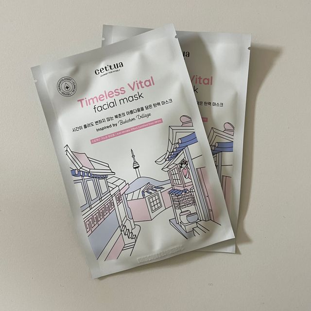 나우[세뚜아] 타임리스 바이탈 페이셜 마스크팩  Cettua Timeless  Vital Mask 4매 리뷰 사진