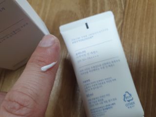 보타니티 촉촉수분자차 아쿠아핏 선 에센스 50ml + 보송톤업자차 징크 선 로션 50ml SPF50+ PA++++ (4/25) — 5점을 준 리뷰어가 2022년 4월 올린 사용 사진