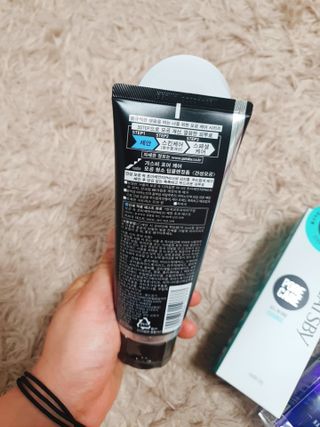 [갸스비] 명불허전, 남성을 위한 브랜드 갸스비의 올인원, 폼클렌징, 헤어오일 3종 — 5점을 준 리뷰어가 2021년 4월 올린 사용 사진