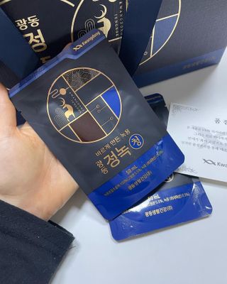 광동생활건강 [광동] 바르게 만든 녹용, 광동정녹청 — 5점을 준 리뷰어가 2022년 1월 올린 사용 사진